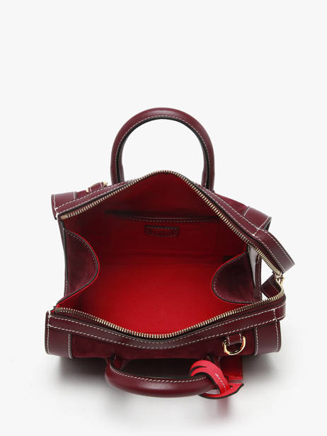 Mini Bowlingtas Bcbg Suède Leder Lancel Violet bcbg A13692 ander zicht 3